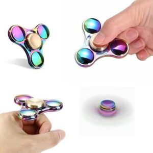 ספינר מתכת Fidget Spinner ספינר יוקרתי לא שביר מסתובב מעל 5 דקות