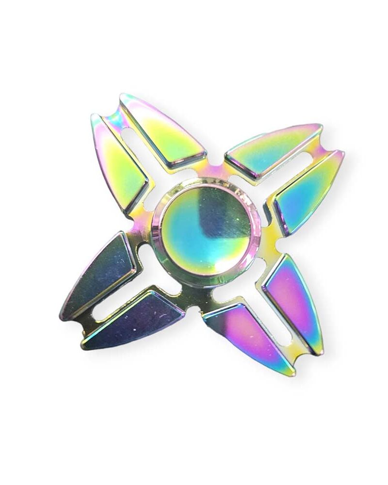 ספינר מתכת כוכב צבעוני Fidget Spinner ספינר יוקרתי לא שביר